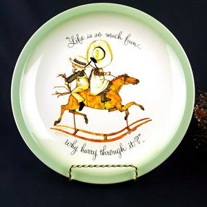 HOLLY HOBBIE 1972 PLATE American Greetings Collectors LIFE IS SO MUCH FUN... 10"